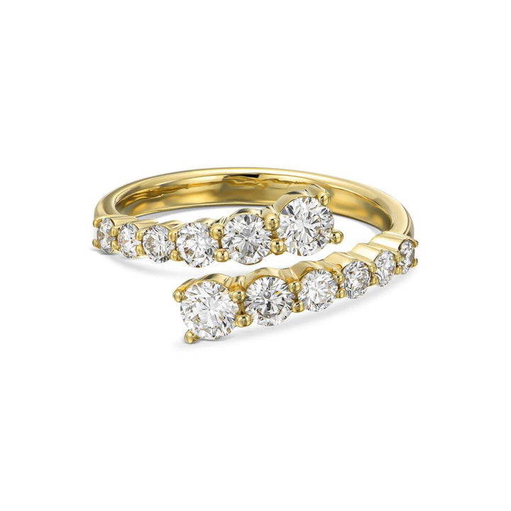 טבעת ספירלה זהב | 2 קראט