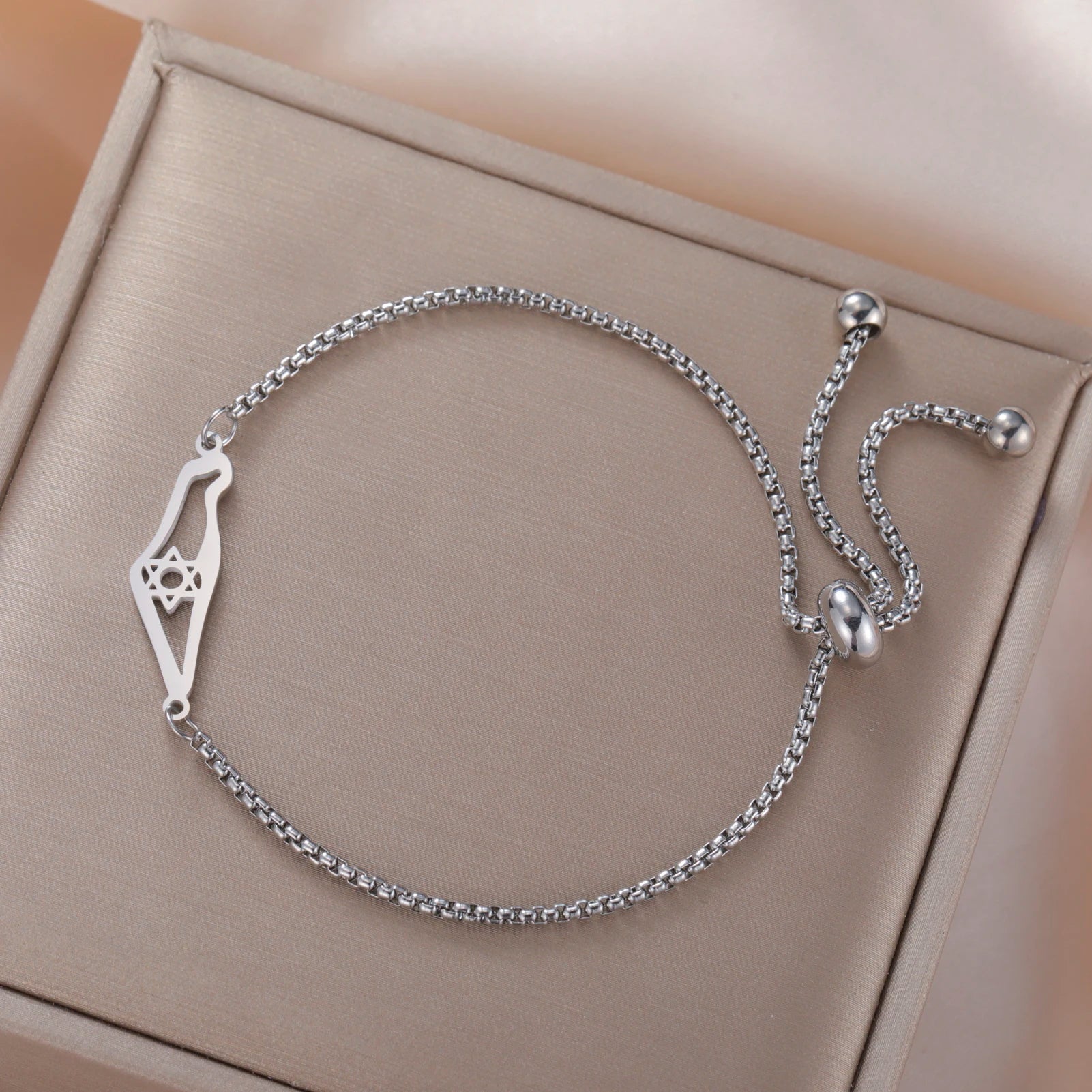 צמיד ארץ ישראל - כסף 925