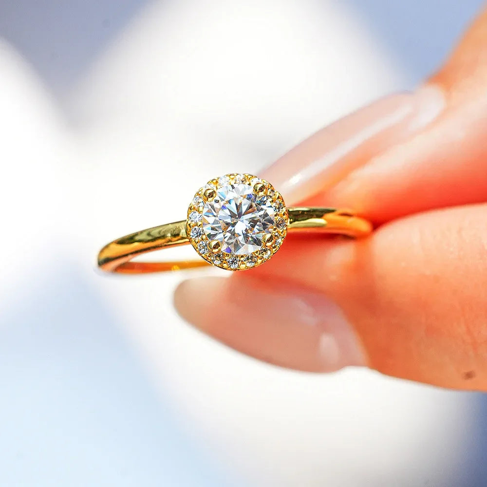 טבעת נופר זהב טהור |  0.5 קראט