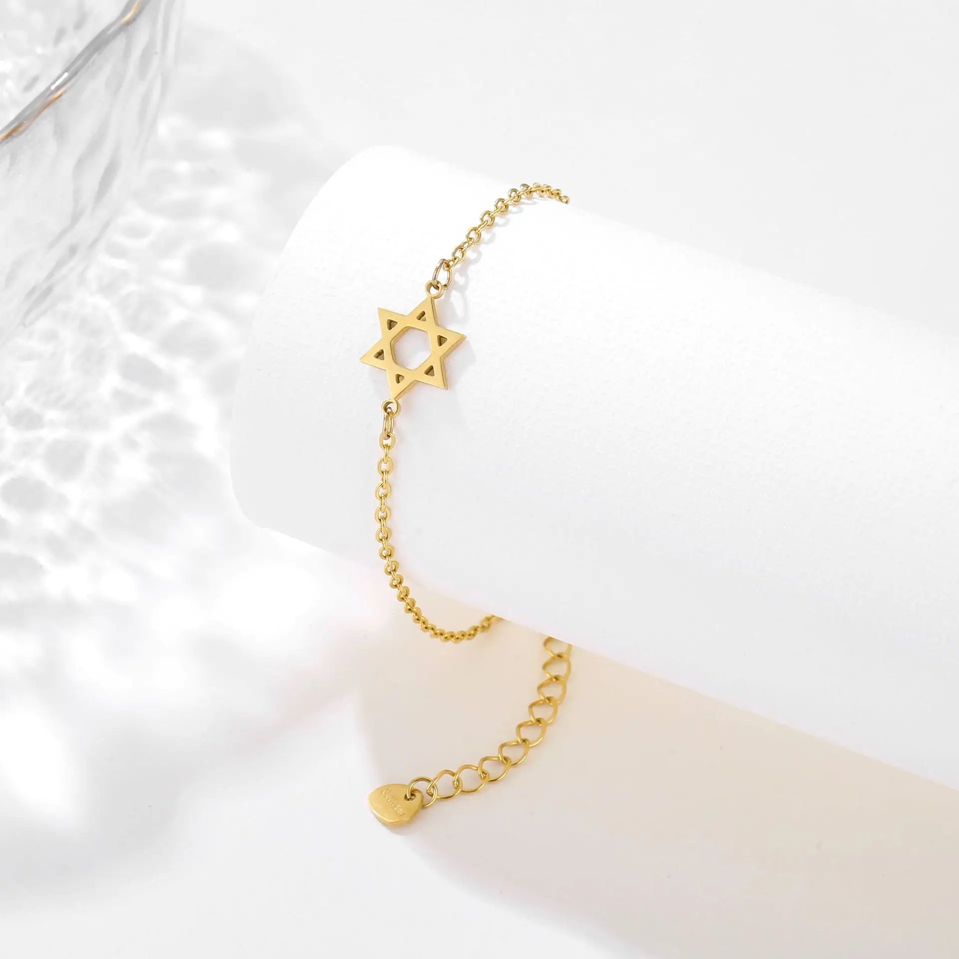 צמיד דגם מגן דוד - זהב 18K