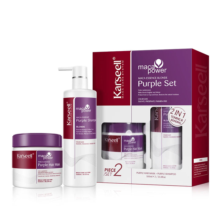 ®Karseell Maca Power Purple - ערכה לשיער בהיר&פגום