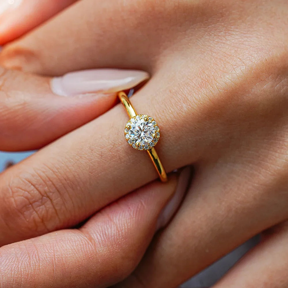 טבעת נופר זהב טהור |  0.5 קראט