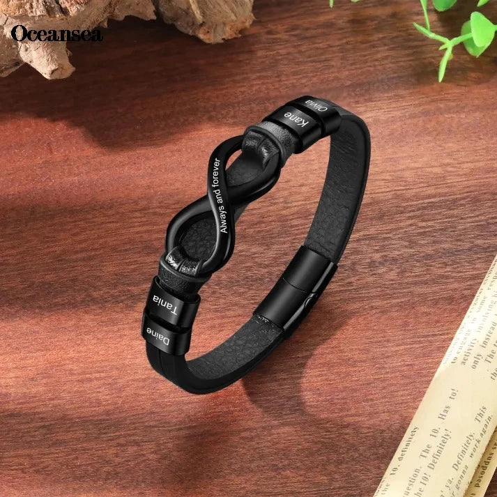 צמיד איפניטי DAD - עור איטלקי