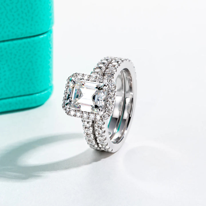 סט טבעות אמרלד | 3 קראט