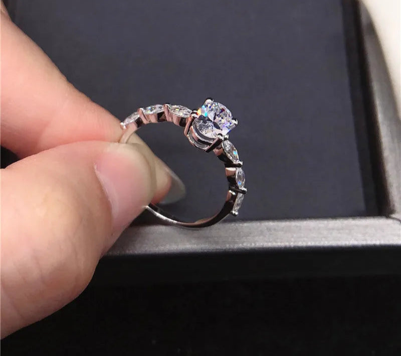 טבעת אובל | 1- 2 קראט