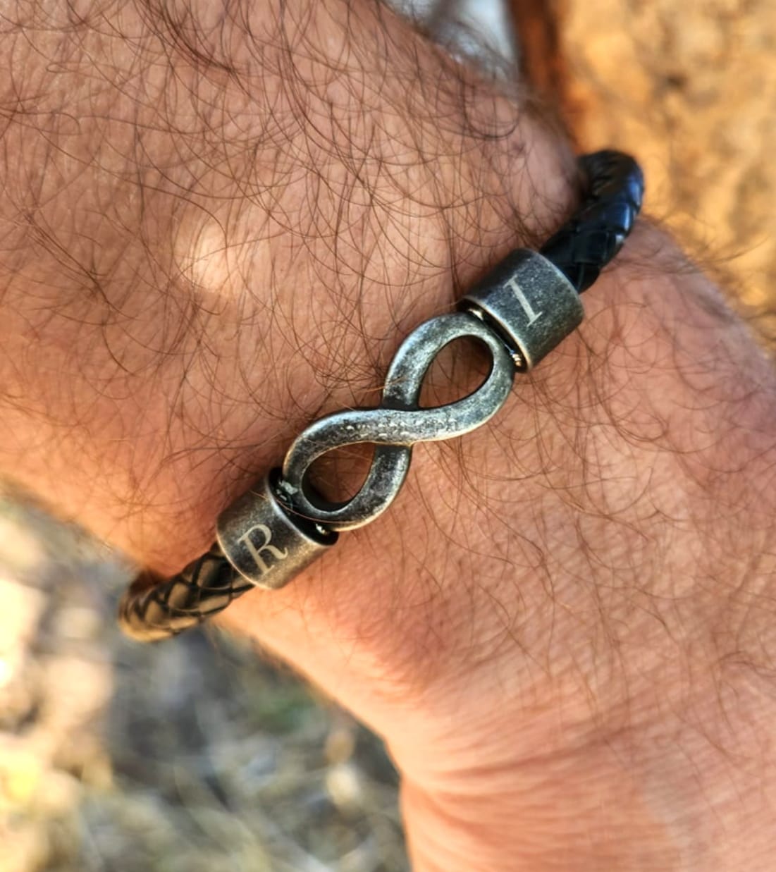 צמיד אינפינטי - עור איטלקי