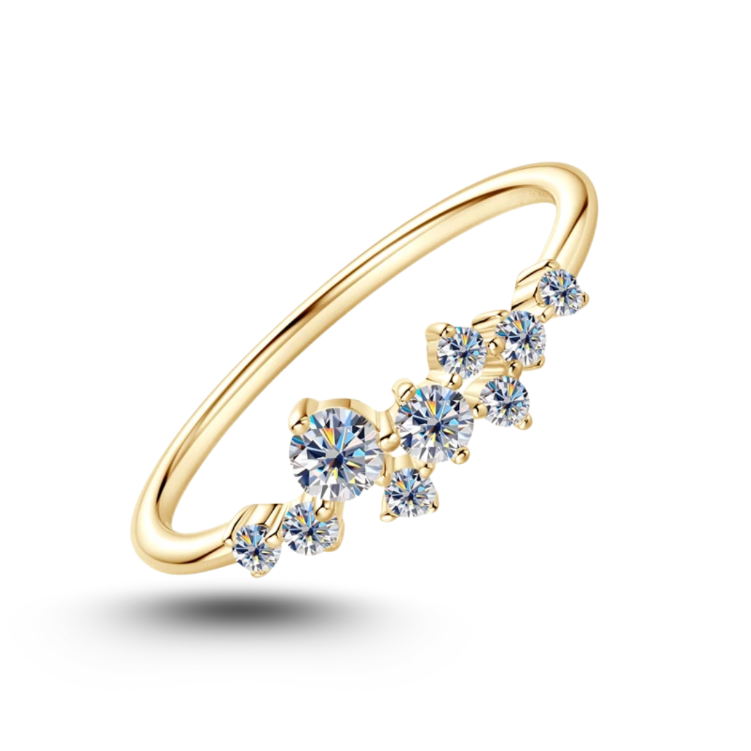 טבעת דגם מעיין | 2 קראט