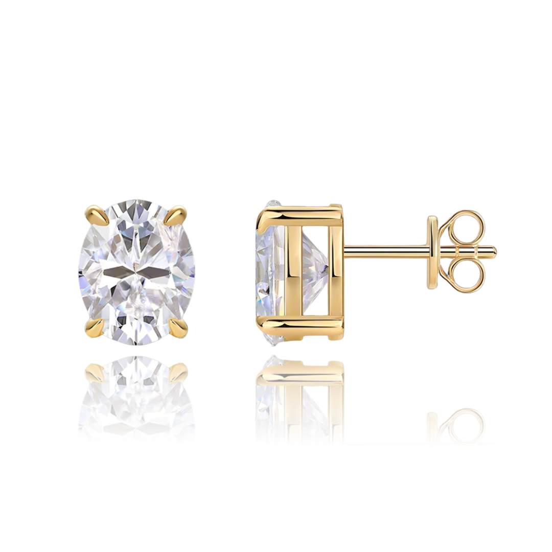 עגילי אובל טקסס | 1 - 3 קראט