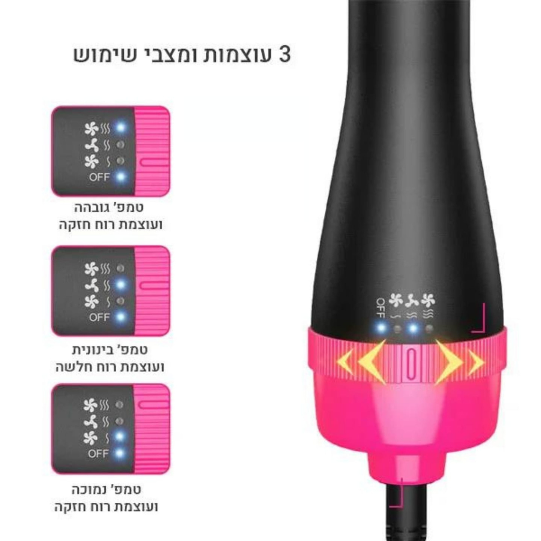 ®ONE STEP - מברשת הפן להחלקה & סלסול השיער