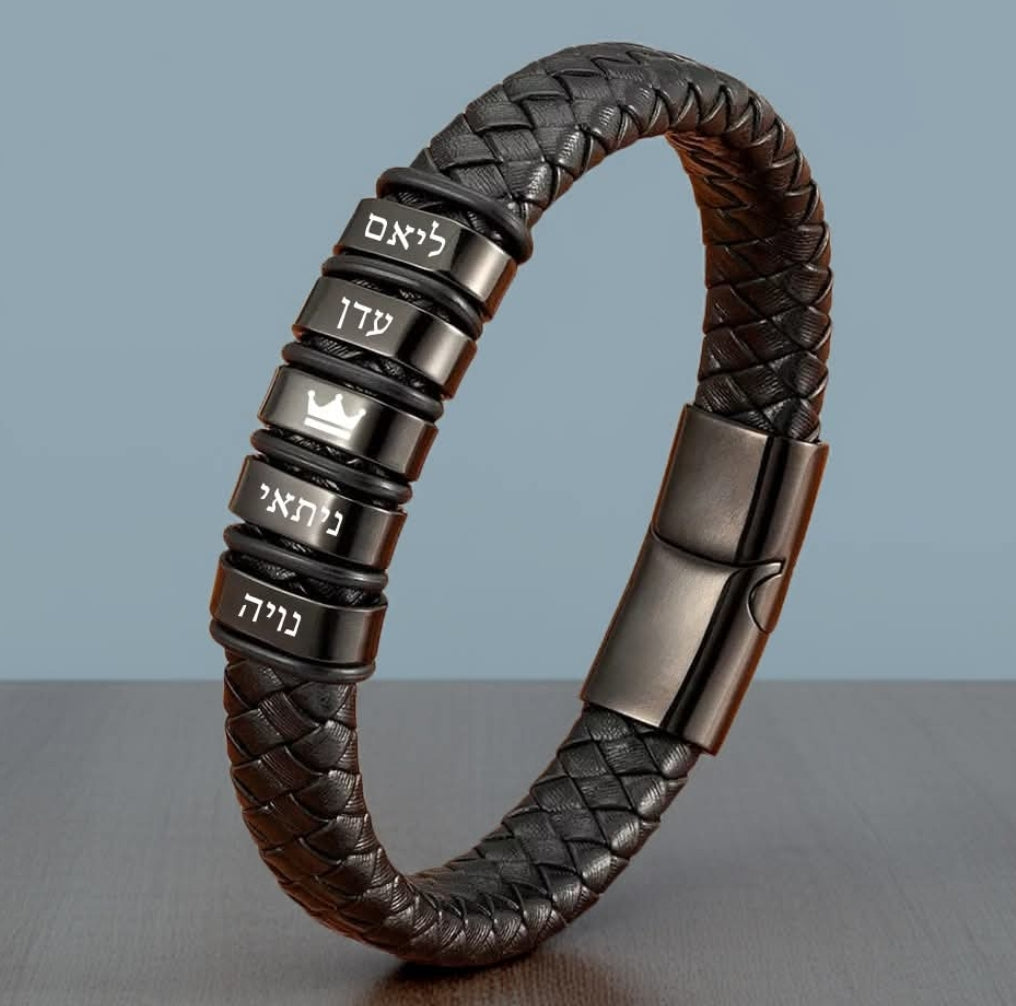 צמיד דגם ליאם - עור איטלקי