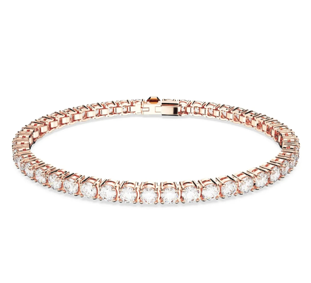 צמיד טניס זהב אדום טהור | יהלומי מעבדה